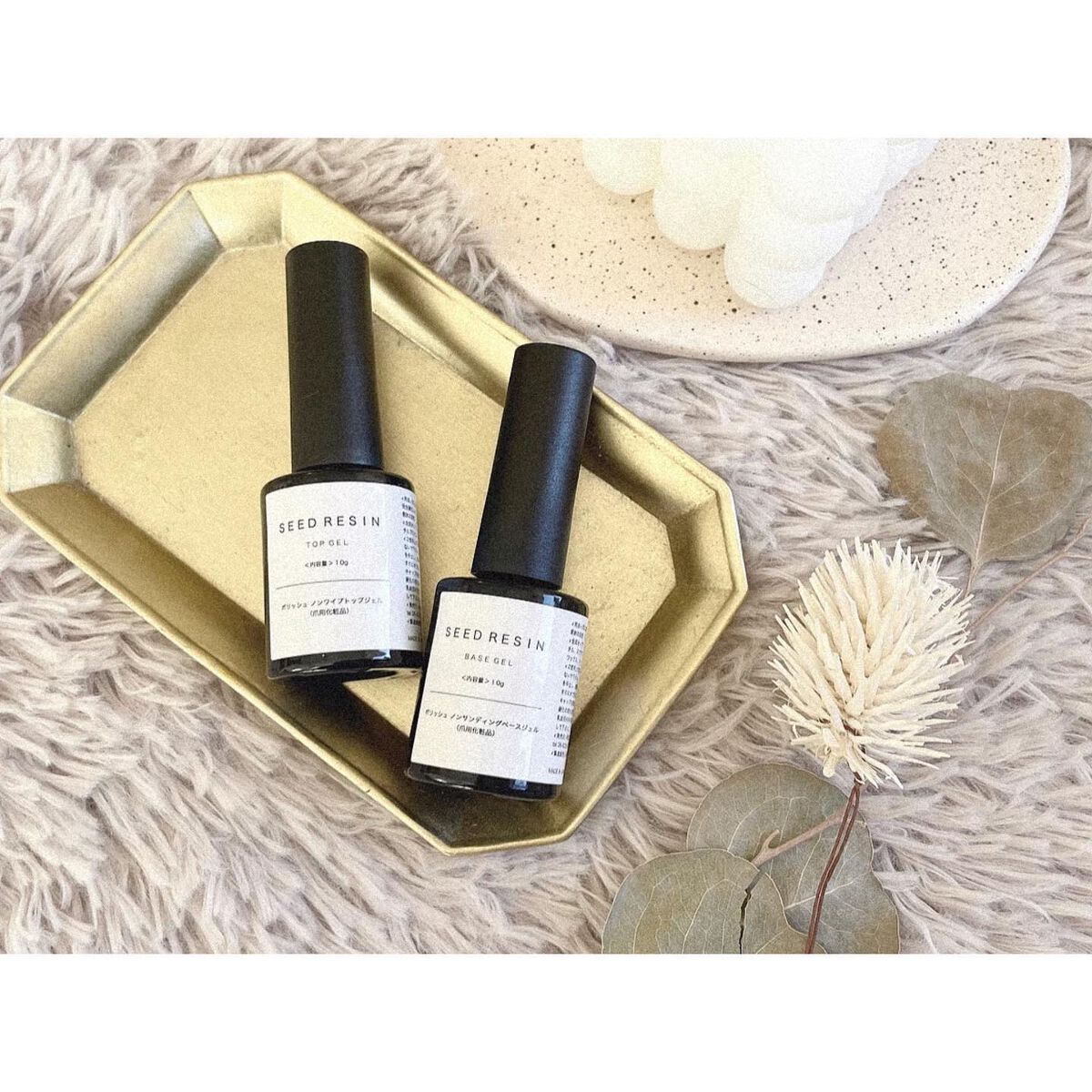 ノンワイプ トップジェル/SEED RESIN/ジェルネイルを使ったクチコミ（1枚目）
