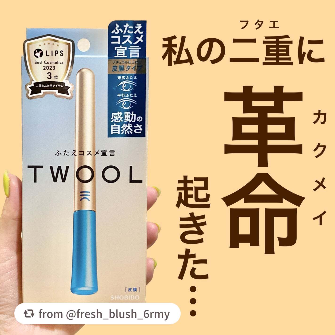 TWOOLダブルアイリッドハイブリットフィルム/SHOBIDO/二重まぶた用アイテムを使ったクチコミ(1枚目)