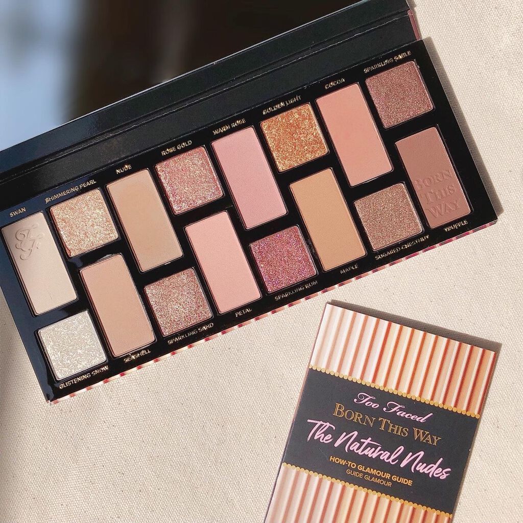 ボーン ディス ウェイ ザ ナチュラル ヌード アイシャドウ パレット/Too Faced/アイシャドウパレットを使ったクチコミ(1枚目)