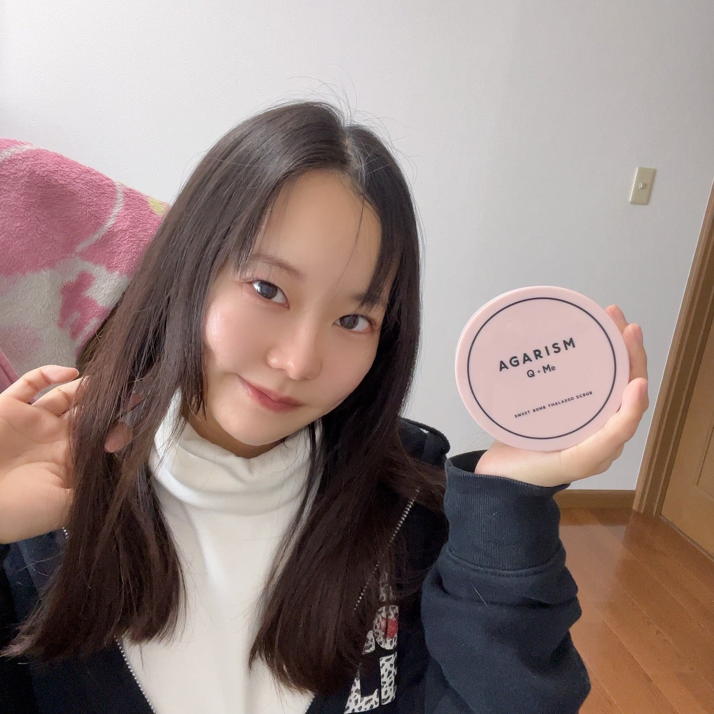 Q+Me スウィート ボム タラソ スクラブ/AGARISM/バスト・ヒップケアを使ったクチコミ(5枚目)