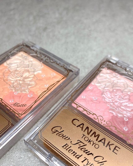 グロウフルールチークス(ブレンドタイプ)/キャンメイク/パウダーチークを使ったクチコミ(4枚目)