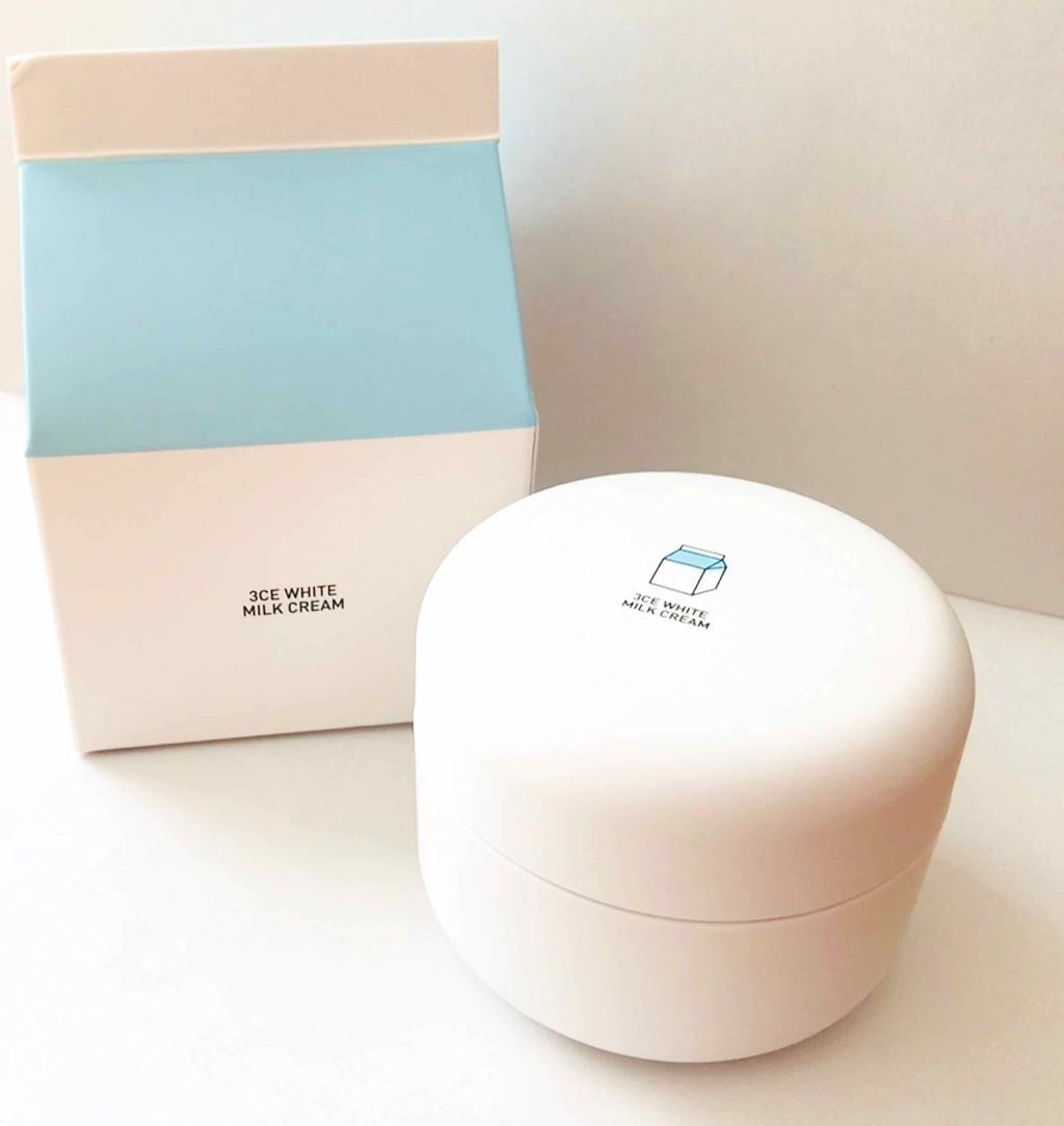 WHITE MILK CREAM/3CE/フェイスクリームを使ったクチコミ（1枚目）