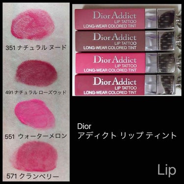 【旧】ディオール アディクト リップ ティント/Dior/リップグロスを使ったクチコミ（1枚目）