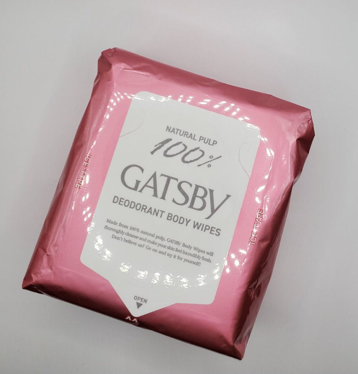 アイスデオドラント ボディペーパーN フリーズピーチ/ギャツビー/ボディシートを使ったクチコミ(2枚目)