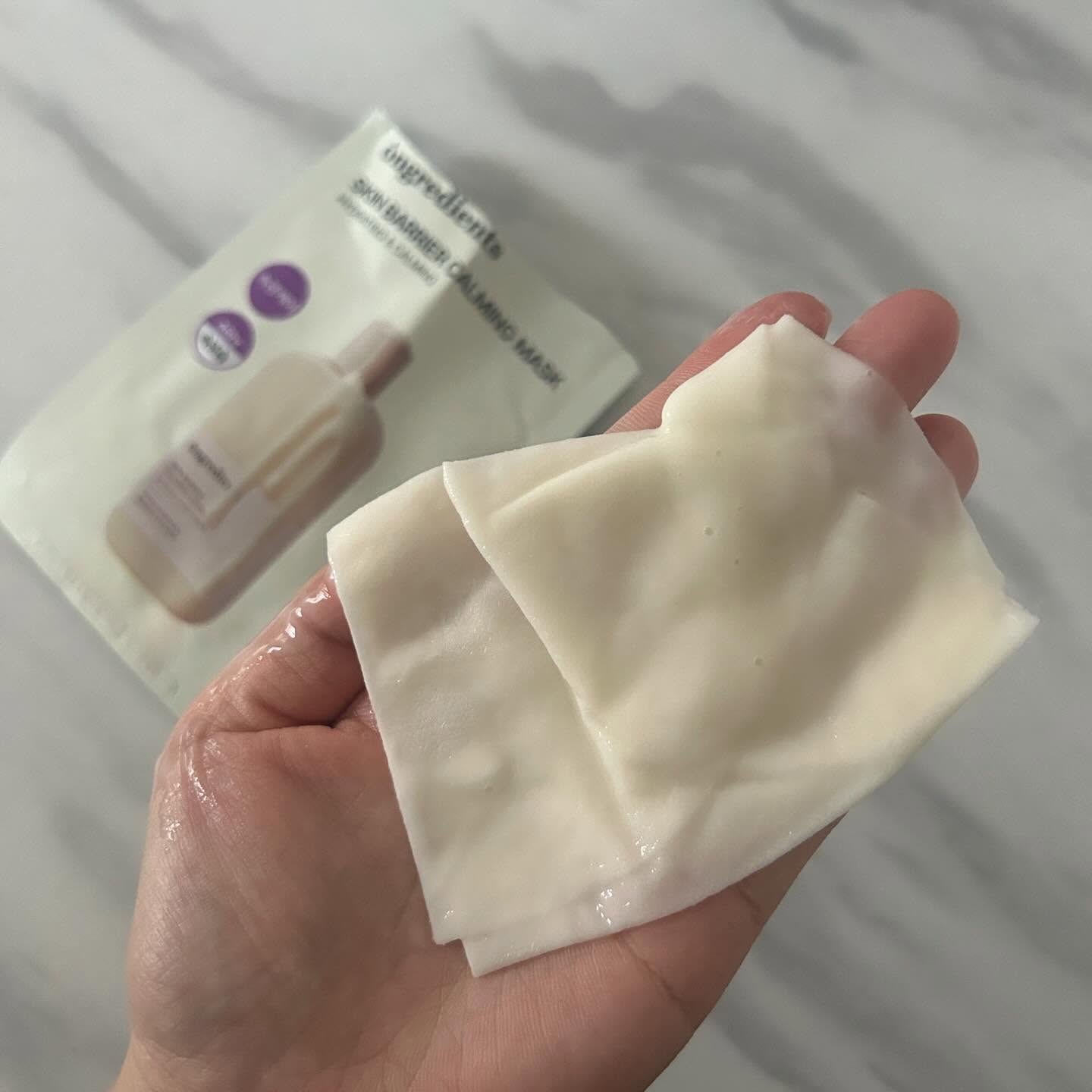 スキンバリアカーミングマスク/Ongredients/シートマスク・パックを使ったクチコミ（3枚目）