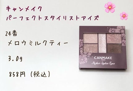 パーフェクトスタイリストアイズ/キャンメイク/アイシャドウパレットを使ったクチコミ(2枚目)