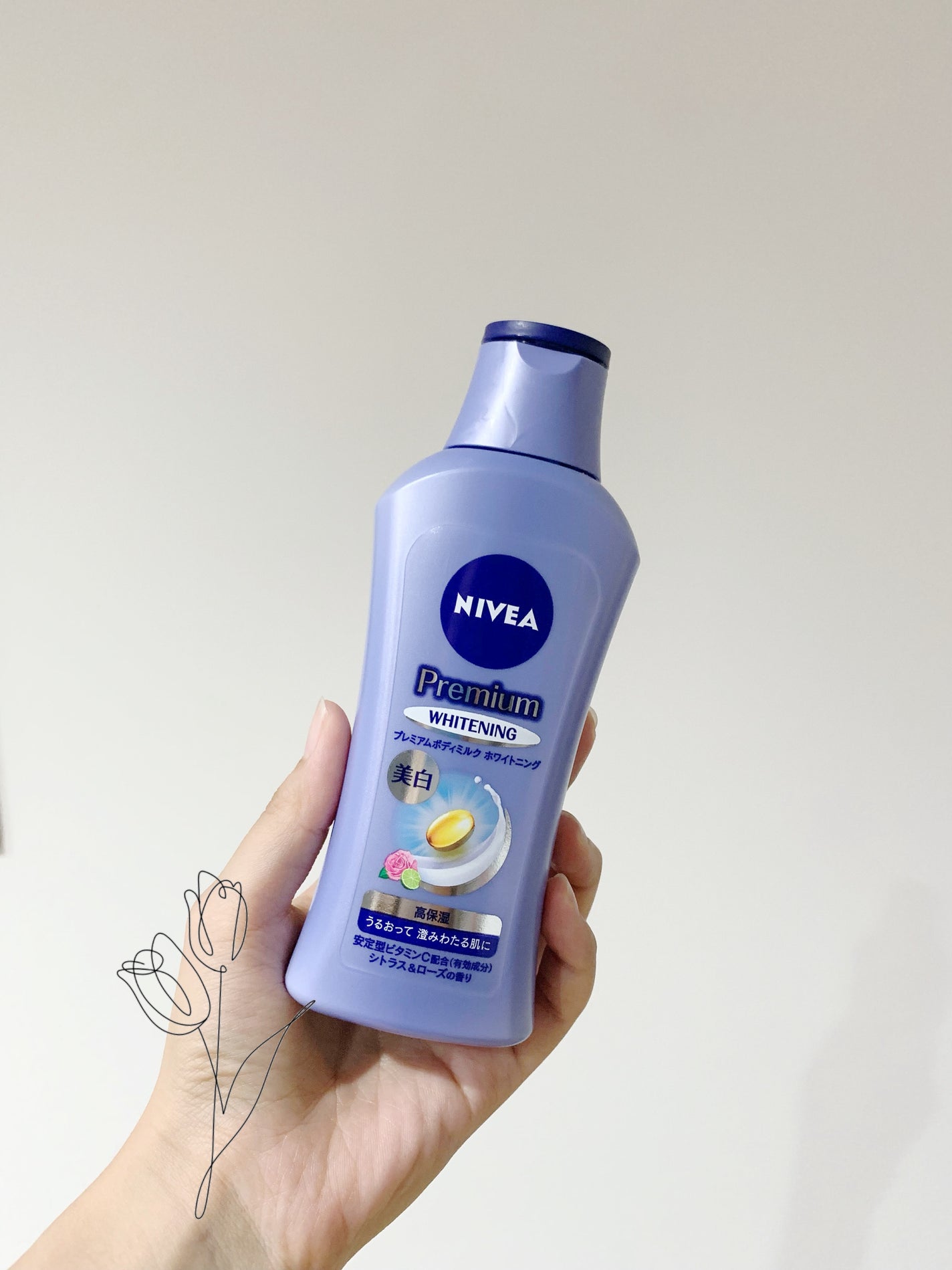 プレミアムボディミルク ホワイトニング【医薬部外品】 /ニベア/ボディミルクを使ったクチコミ(1枚目)