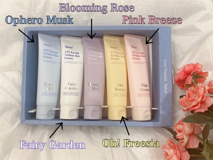 LPT Keratin パフュームヘアエッセンス Blooming Rose/Daleaf/ヘアミルクを使ったクチコミ(2枚目)