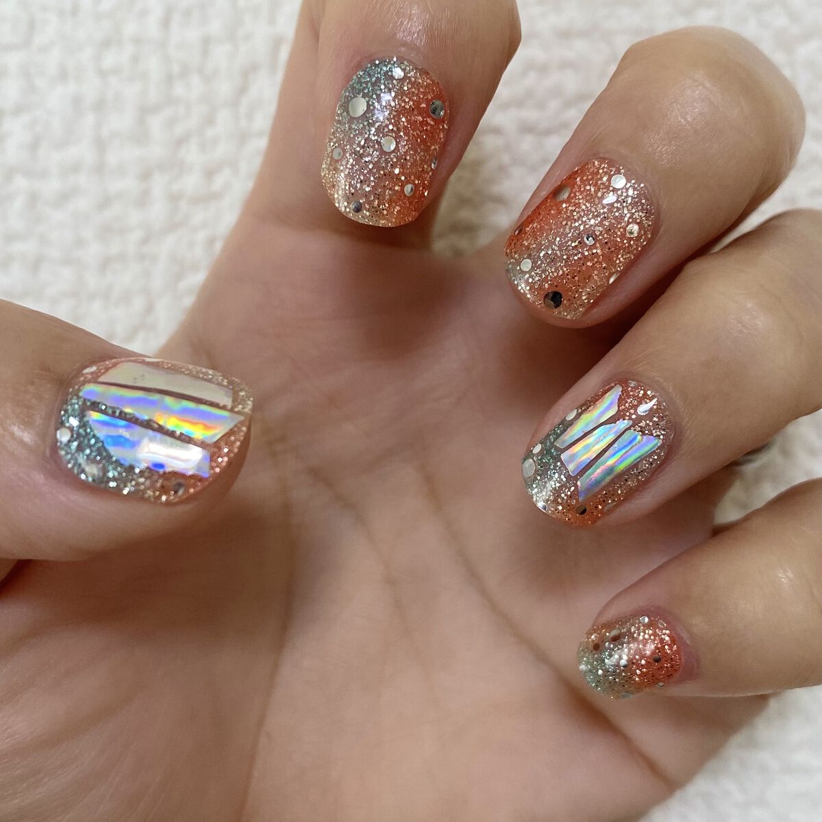 セミキュアジェルネイル（ハンド） ND-097 N  Newtro no.1/ohora/ネイルシールを使ったクチコミ（1枚目）