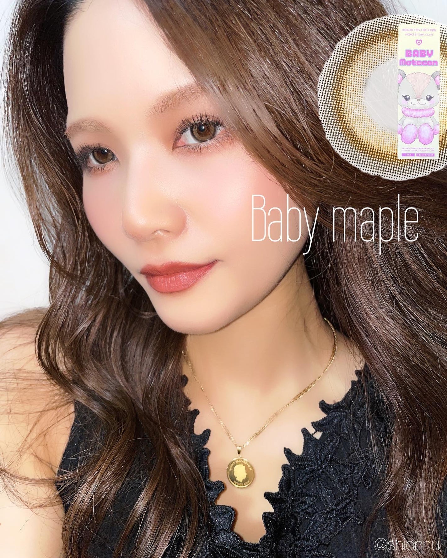 ベイビーモテコン/モテコン/カラーコンタクトレンズを使ったクチコミ(4枚目)