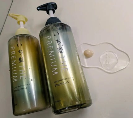 THE PREMIUM エクストラダメージケアシャンプー/トリートメント(シャイニーモイスト)/いち髪/市販シャンプーを使ったクチコミ(3枚目)