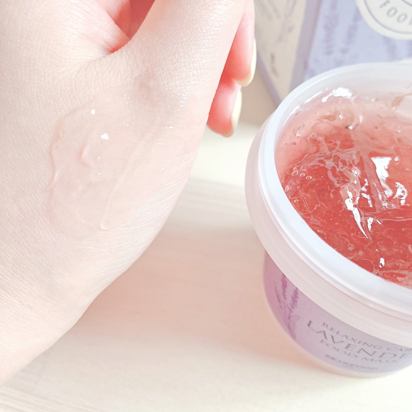 ラベンダー フードマスク/SKINFOOD/洗い流すパック・マスクを使ったクチコミ(4枚目)