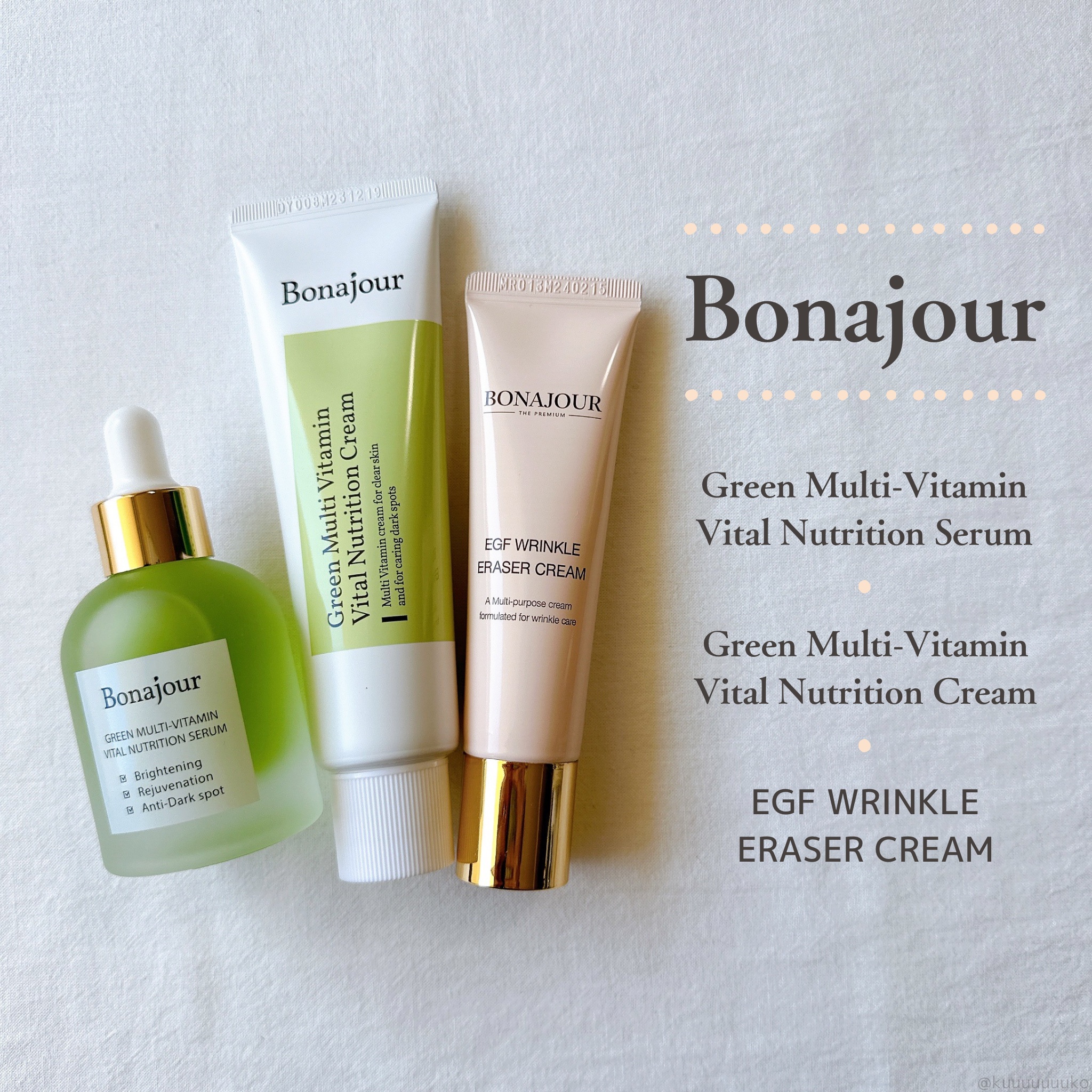 EGFリンクルイレイサークリーム/Bonajour/アイケア・アイクリームを使ったクチコミ（1枚目）