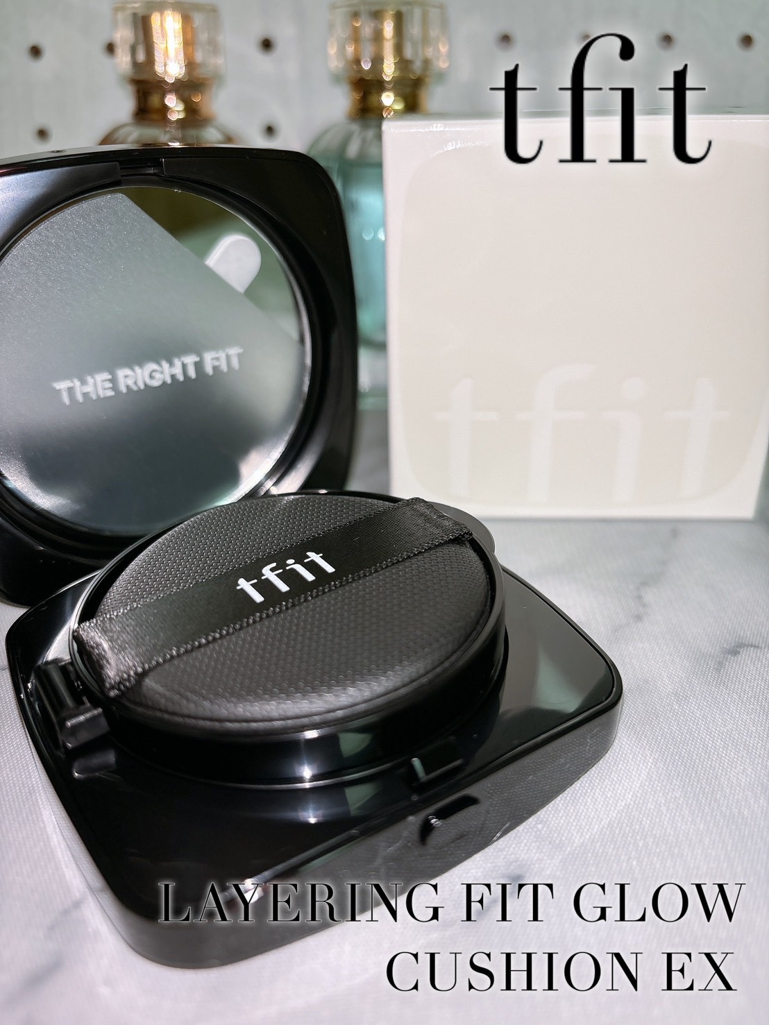 レイヤリングフィット グロークッションEX/TFIT/クッションファンデーションを使ったクチコミ（1枚目）