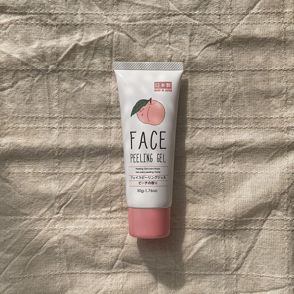 フェイスピーリングジェル ピーチの香り/DAISO/ピーリングを使ったクチコミ（1枚目）
