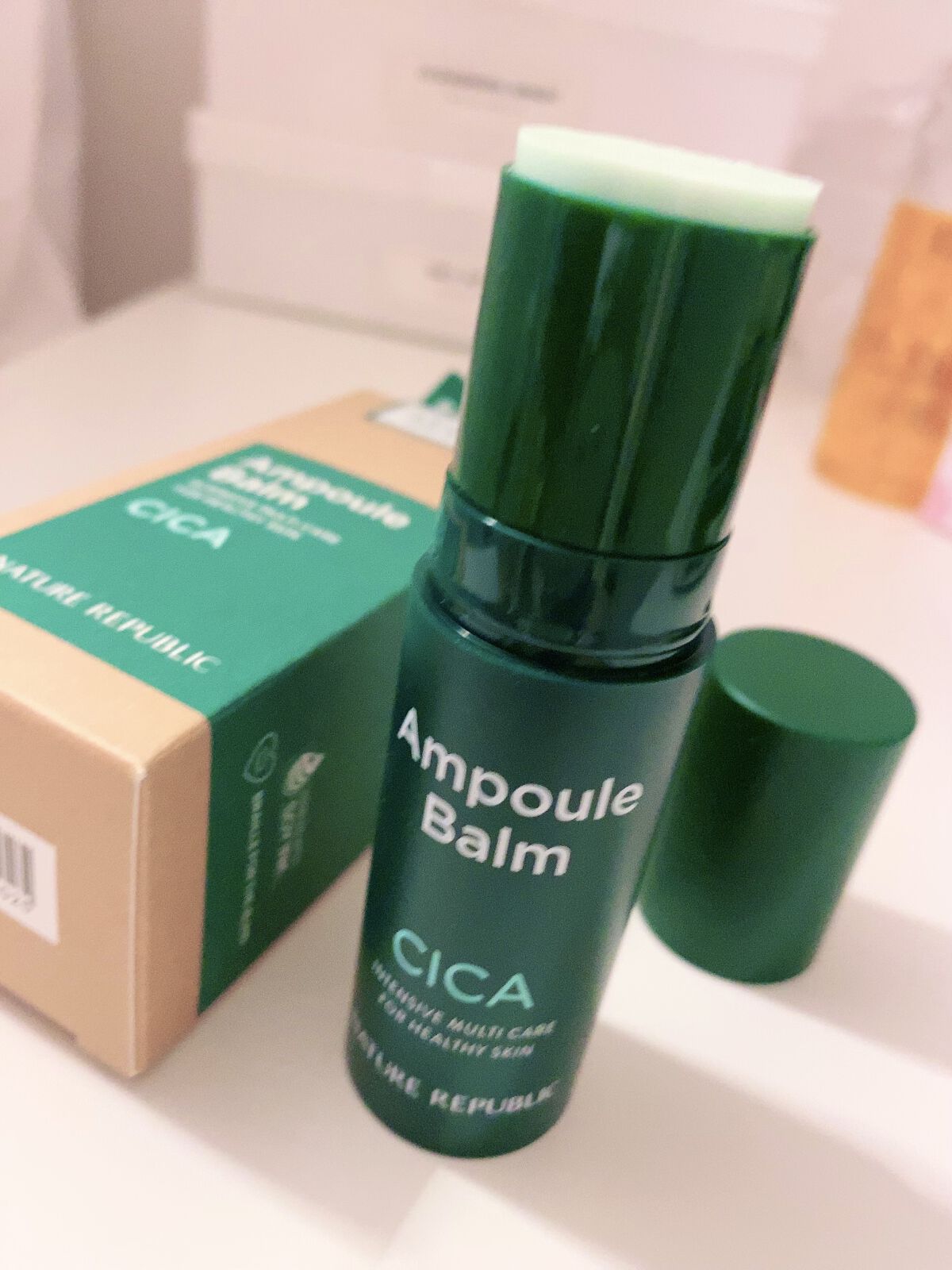 スティック美容液(CICA)/ネイチャーリパブリック/フェイスバームを使ったクチコミ（2枚目）