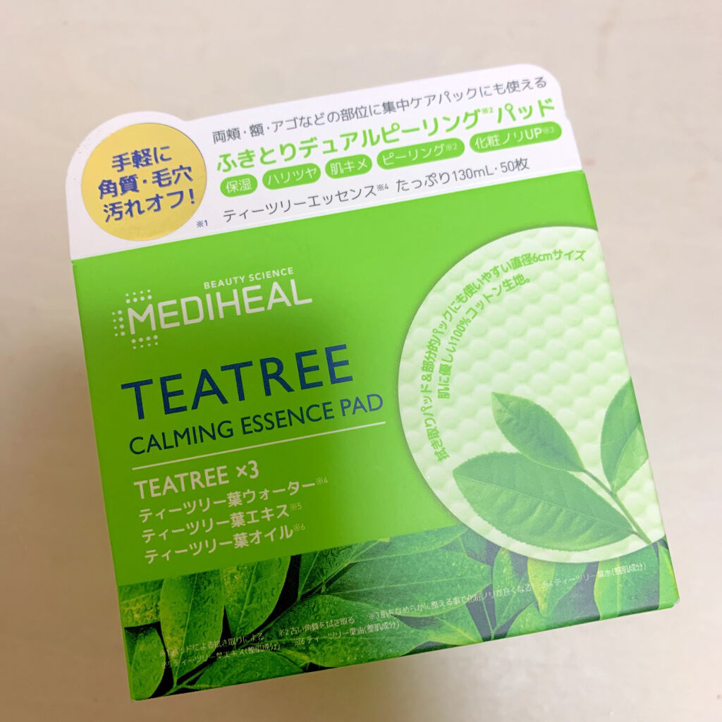 ティーツリーカーミングエッセンスパッド/MEDIHEAL/トナーパッドを使ったクチコミ（1枚目）