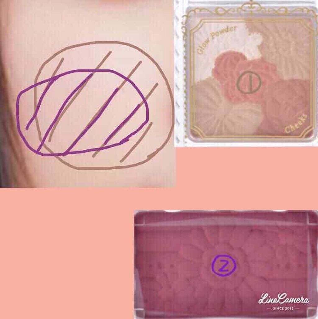 グロウフルールチークス/キャンメイク/パウダーチークを使ったクチコミ(2枚目)