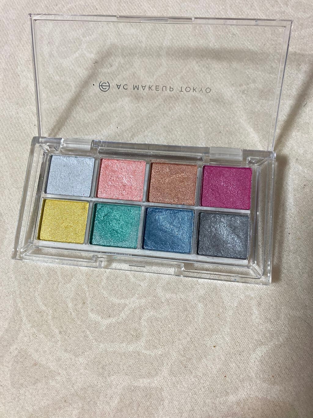AC8カラーアイパレット/セリア/アイシャドウパレットを使ったクチコミ(2枚目)