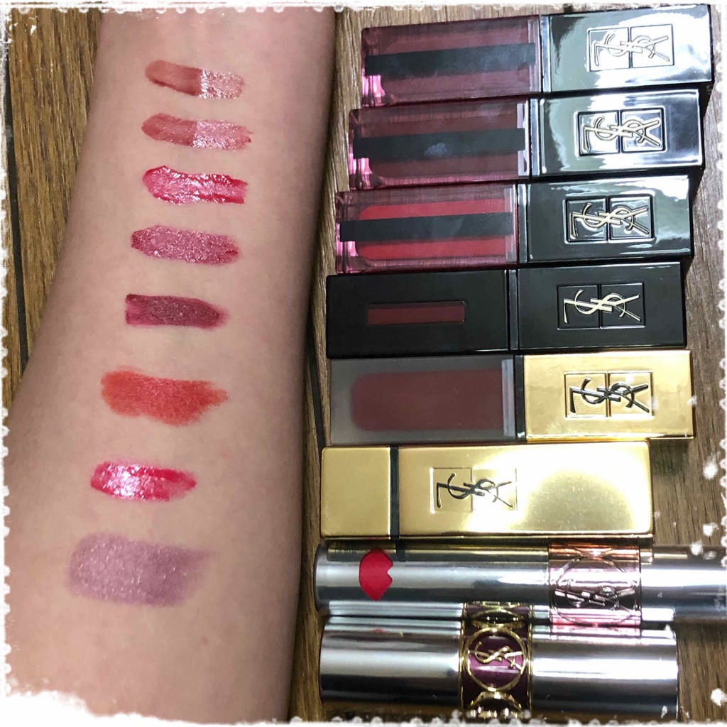 ルージュ ピュールクチュール ヴェルニ ヴィニルクリーム/YVES SAINT LAURENT BEAUTE/口紅を使ったクチコミ(2枚目)