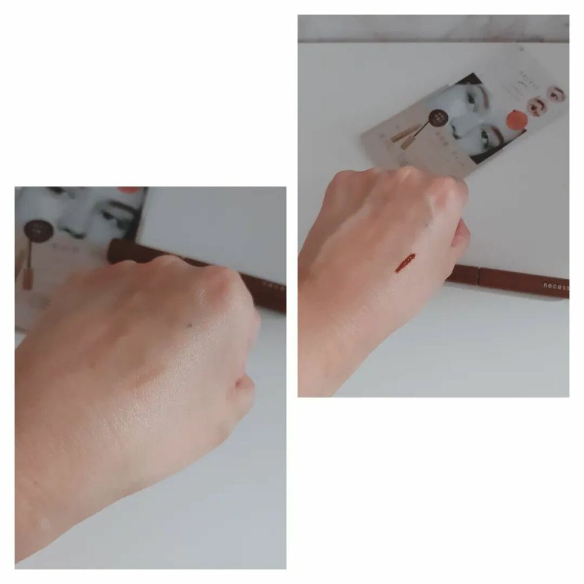 necess まゆ書き足し美容液ティント /コジット/眉ティントを使ったクチコミ(5枚目)