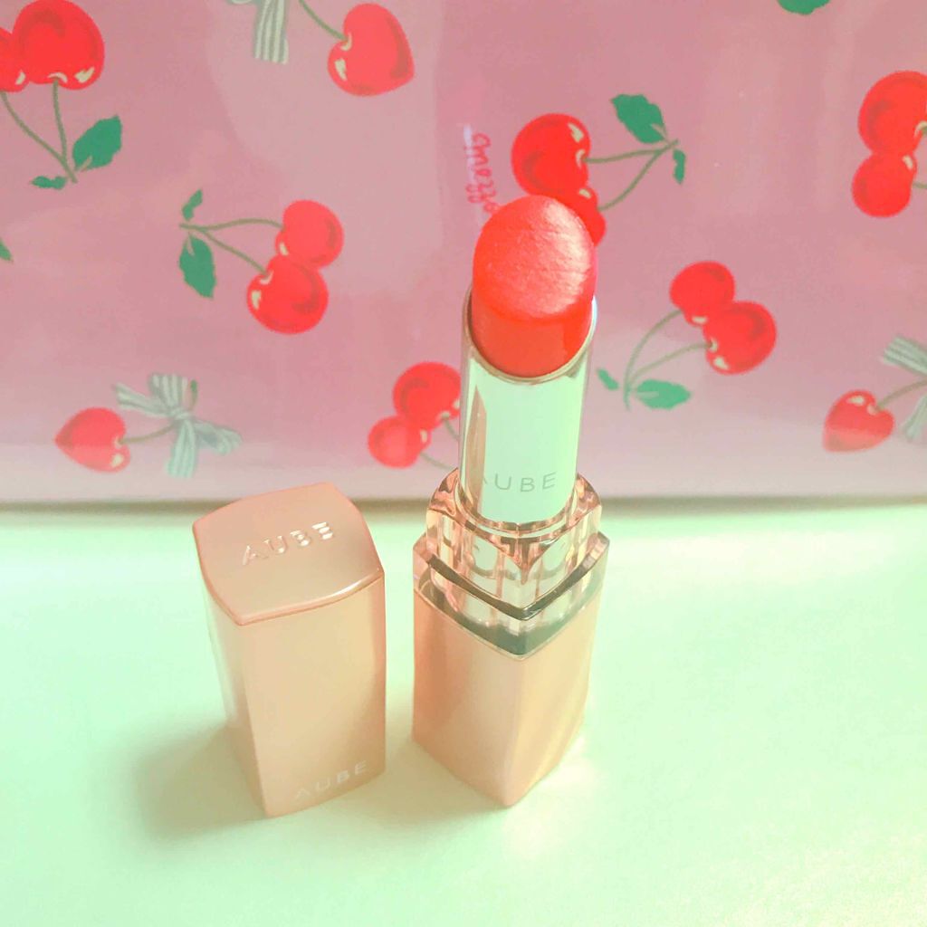 なめらか質感ひと塗りルージュ/AUBE/口紅を使ったクチコミ(1枚目)
