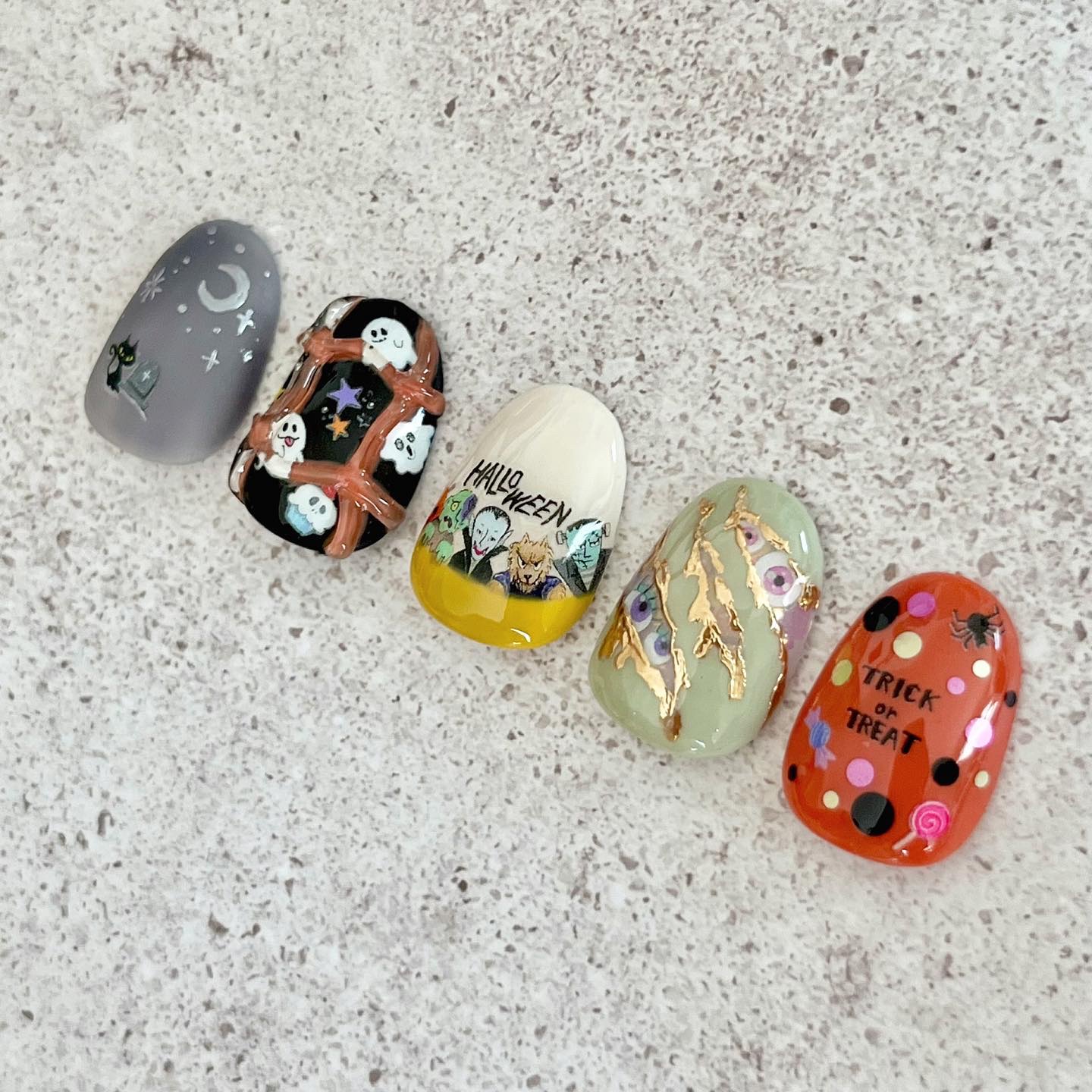 うらなか りか プロデュース Tiny Spooky Halloween/tsumekira/ネイル用品を使ったクチコミ（2枚目）