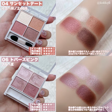 シルキースフレアイズ/キャンメイク/アイシャドウパレットを使ったクチコミ(2枚目)