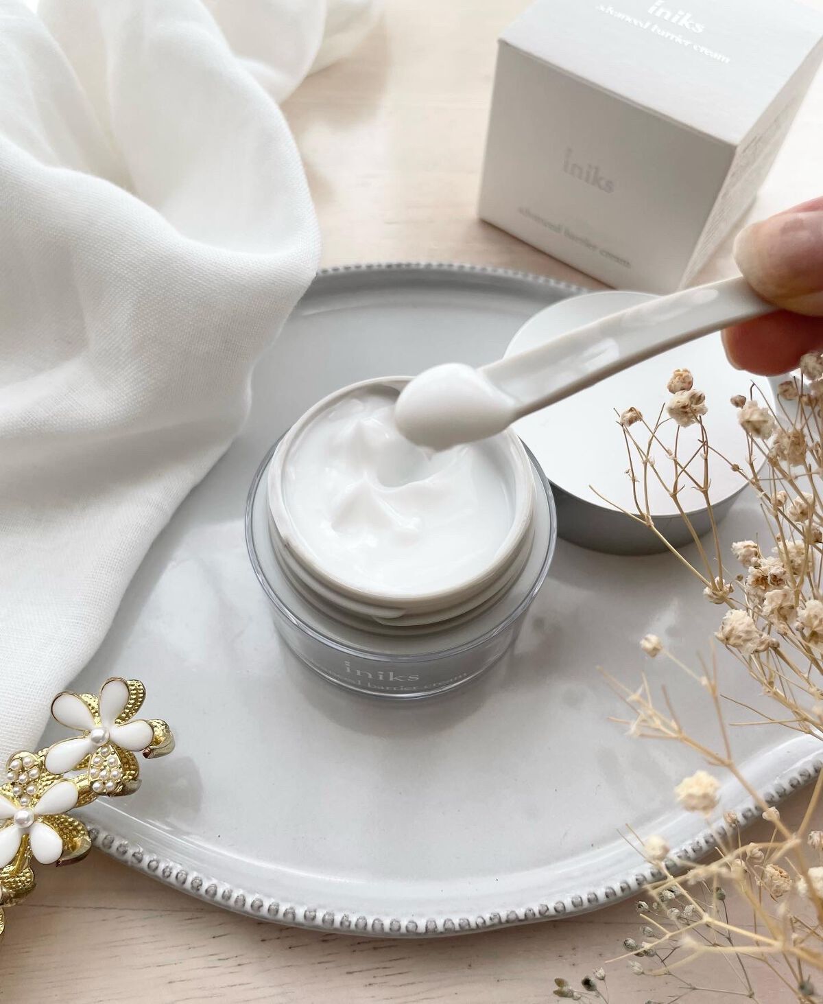 アドバンスバリア クリーム (敏感肌用クリーム)/iniks/フェイスクリームを使ったクチコミ(2枚目)