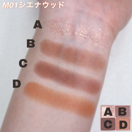 シルキースフレアイズ(マットタイプ)/キャンメイク/アイシャドウパレットを使ったクチコミ(4枚目)