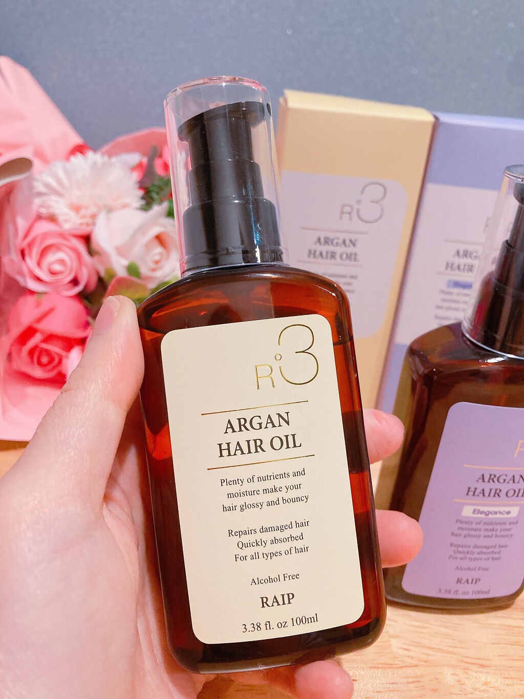 ライプ R3 アルガン ヘアオイル/RAIP/ヘアオイルを使ったクチコミ(2枚目)