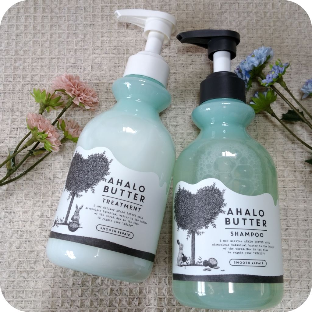 スムースリペア バターとハーブシロップのモコモコ泡シャンプー／バターとハーブミルクのさらさらトリートメント/AHALO BUTTER/シャンプー・コンディショナーを使ったクチコミ（3枚目）
