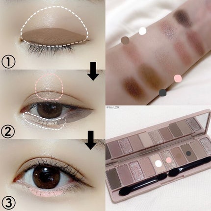 プレイカラー アイシャドウ/ETUDE/アイシャドウパレットを使ったクチコミ(4枚目)