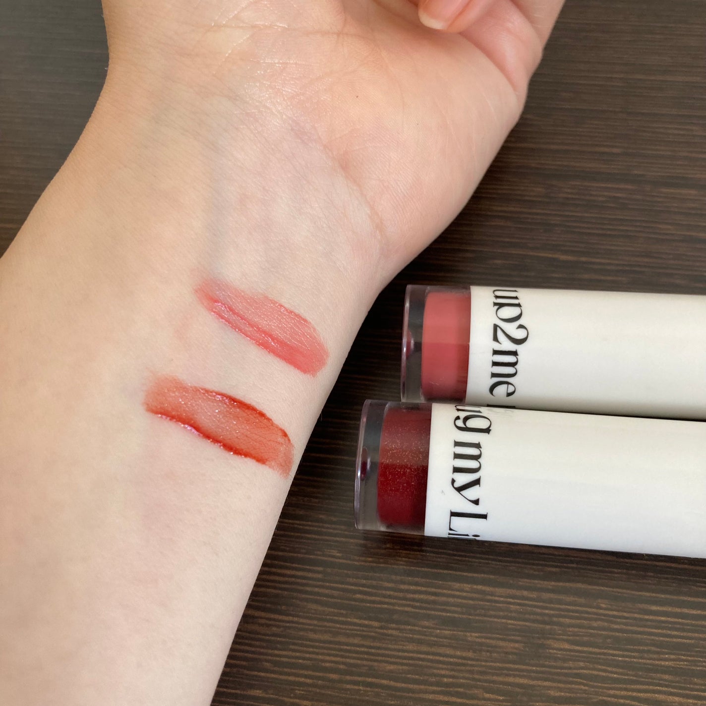 アップトゥーミー ハグマイリップ カラーロックプランパー/up2me/リッププランパーを使ったクチコミ(2枚目)