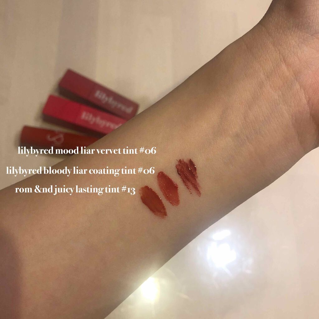 ブラッディライアー コーティングティント/lilybyred/リップティントを使ったクチコミ(1枚目)