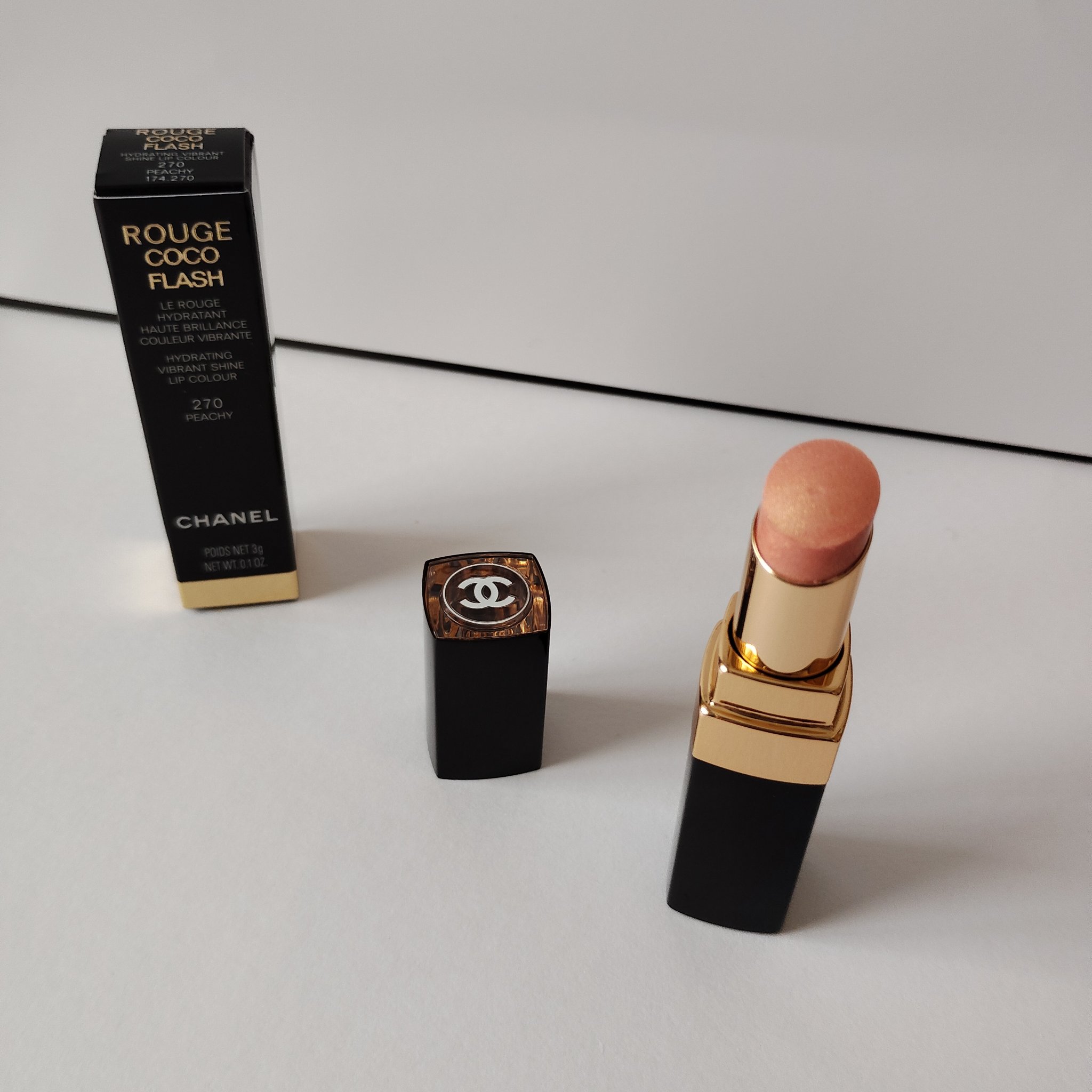 ルージュ ココ フラッシュ 270 ピーチー/CHANEL/口紅を使ったクチコミ（1枚目）