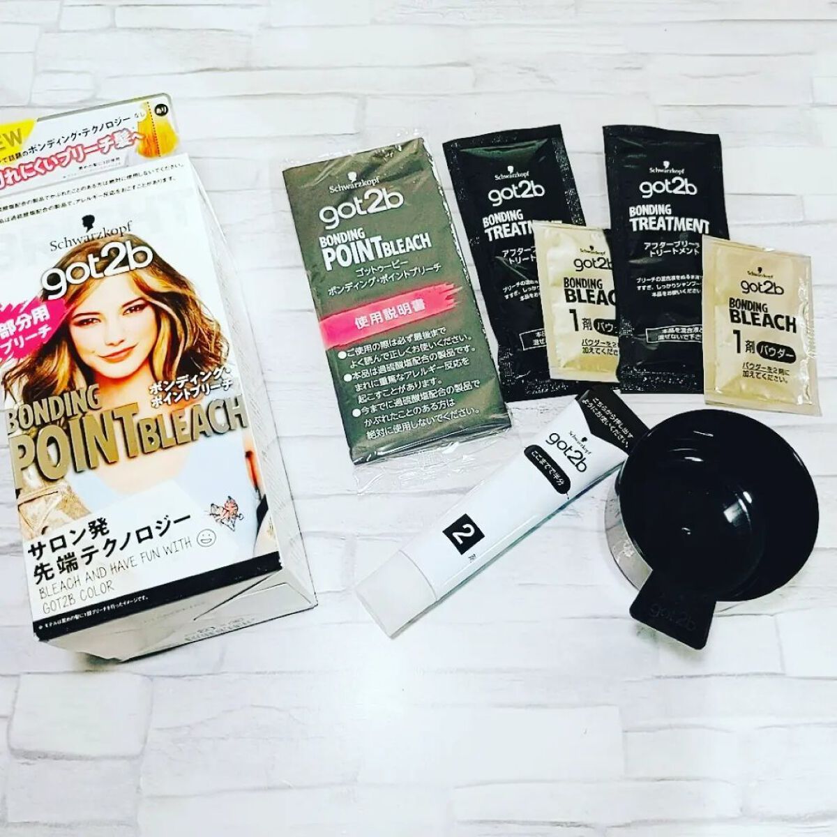 ボンディング・ブリーチ 1箱/got2b/ブリーチ剤を使ったクチコミ（2枚目）