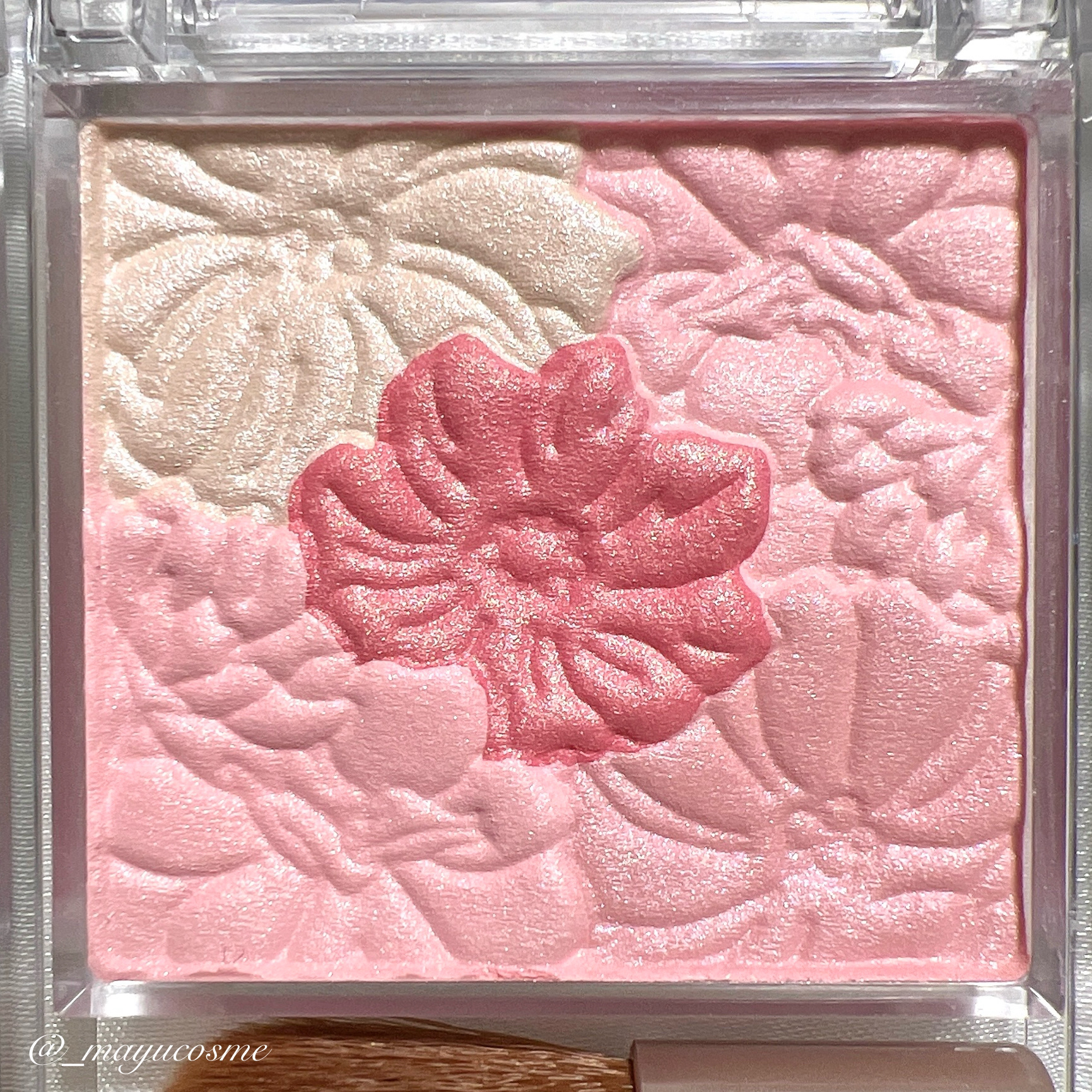 キャンメイク グロウフルールチークスのクチコミ「柔らか発色でいちごミルクほっぺ🍓🍼
ーーーーーーーーーーーー
CANMAKE
Glow Fle.....」（2枚目）