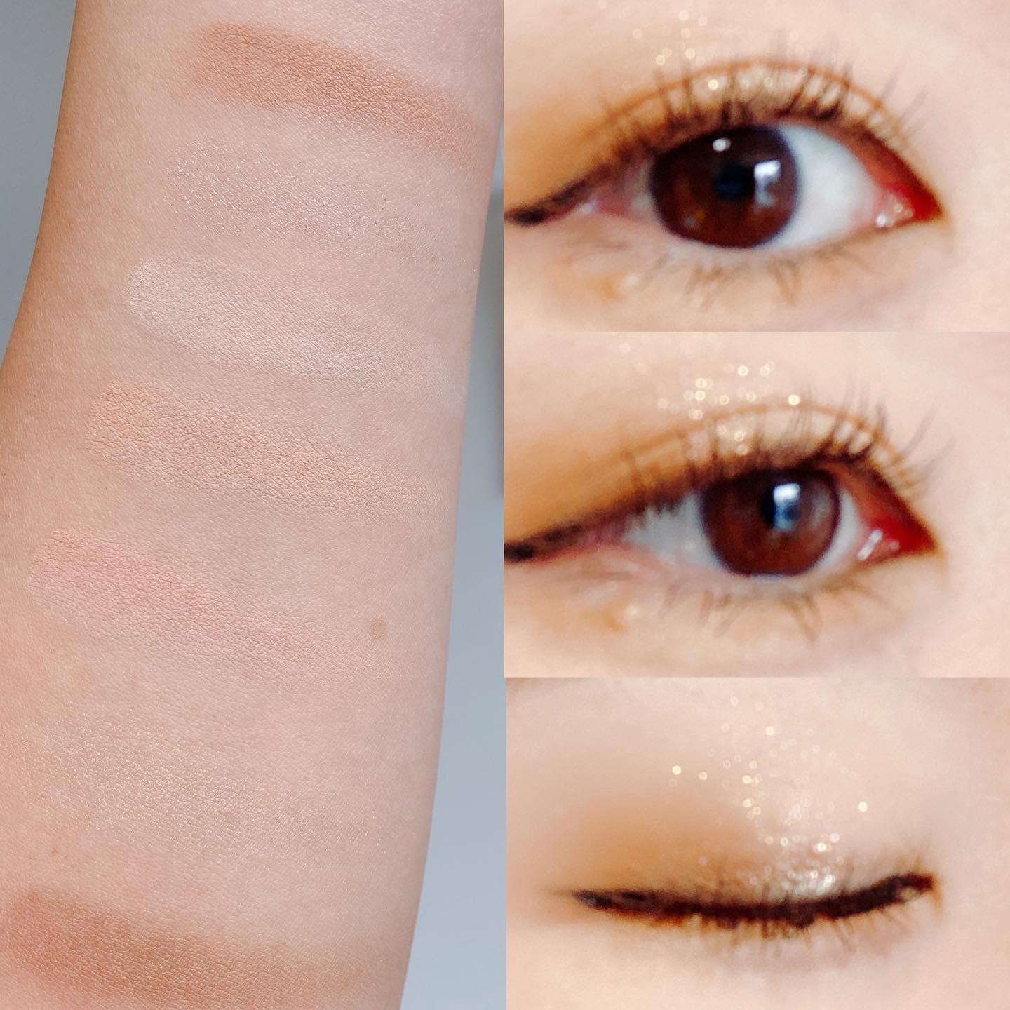 シンプレイン アイパレット 01 オフベージュ/Sim;plain/アイシャドウパレットを使ったクチコミ（3枚目）