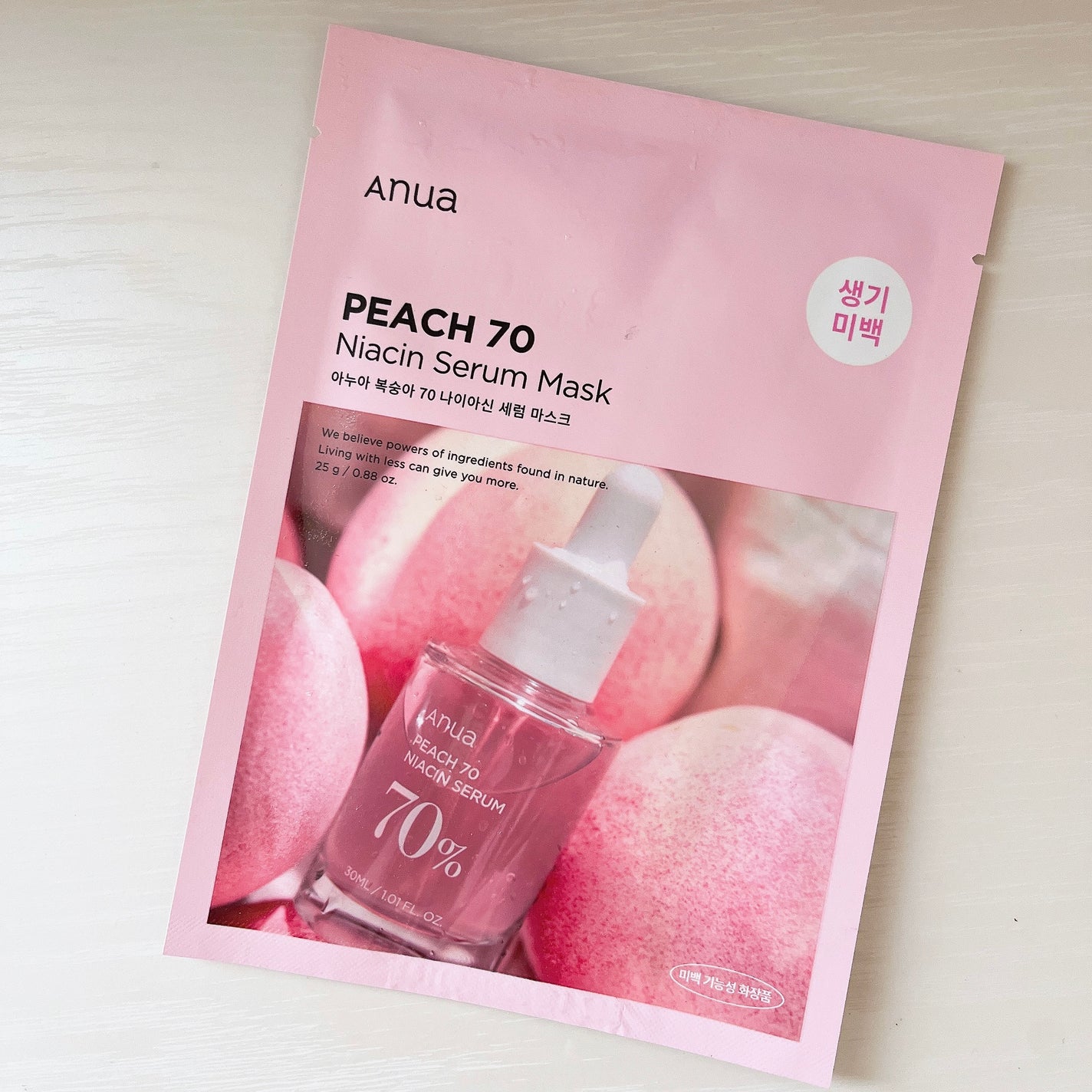 桃70%ナイアシンシートマスク/Anua/シートマスク・パックを使ったクチコミ(1枚目)