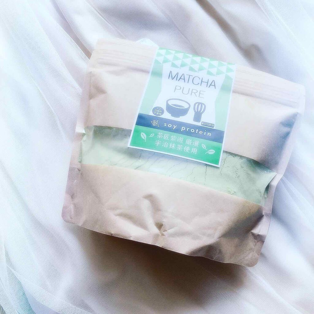 みらんじゅ on LIPS 「matchapure抹茶味のプロテイン!付属のスプーンすりきり..」(1枚目)
