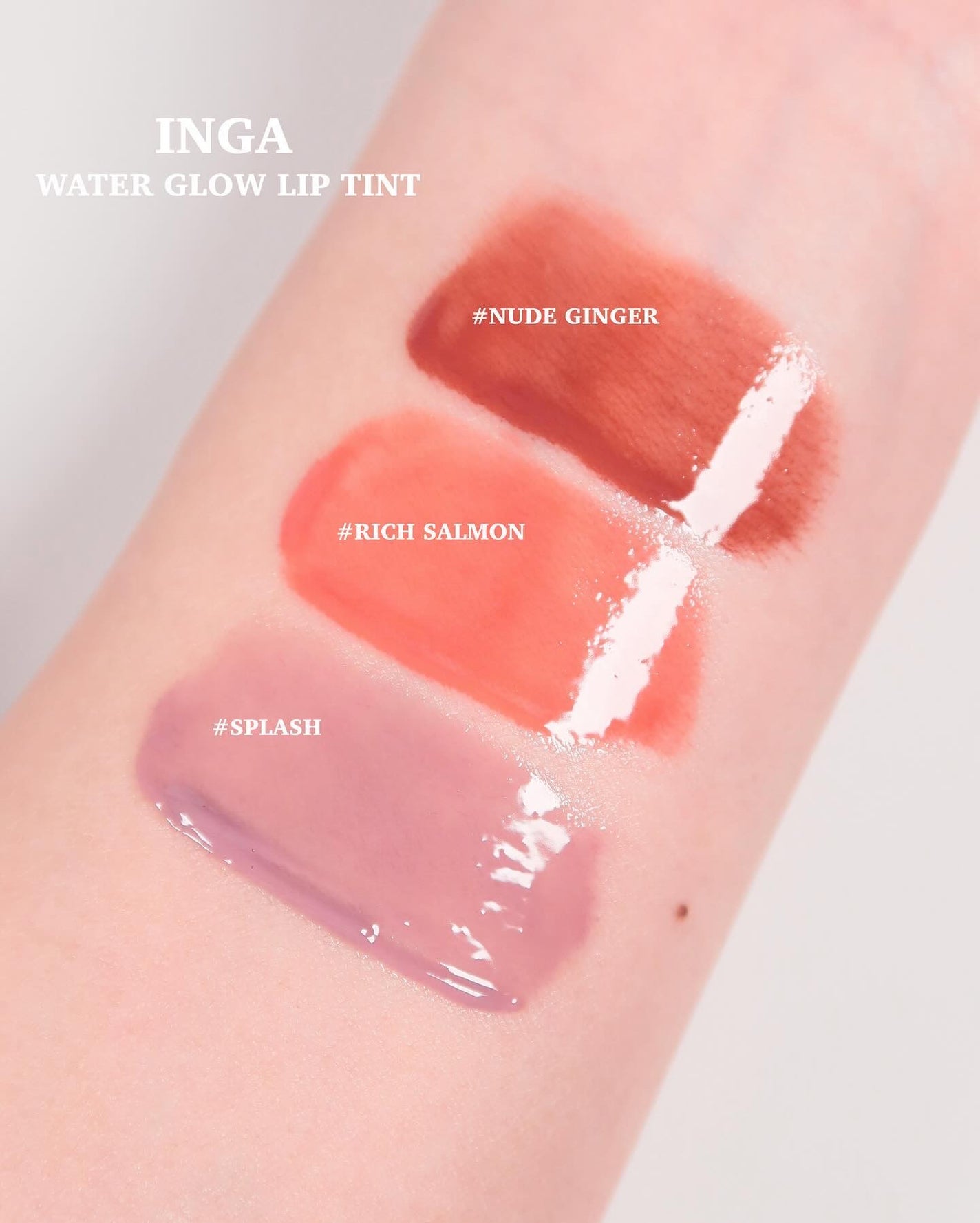 ウォーターグローリップティント/INGA/リップティントを使ったクチコミ(2枚目)