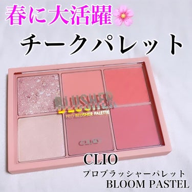 プロ ブラッシャー パレット 02 BLOOM PASTEL/CLIO/パウダーチークを使ったクチコミ（1枚目）