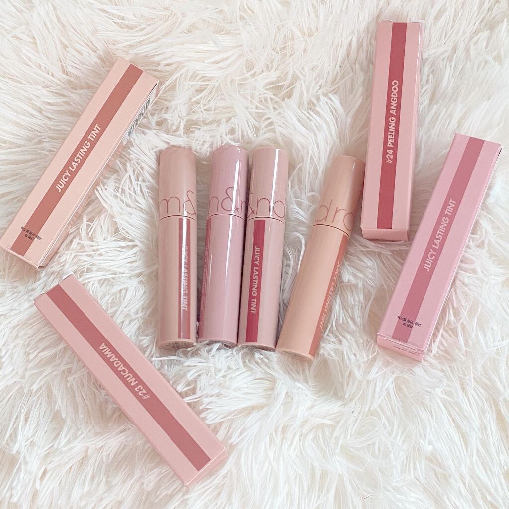 ジューシーラスティングティント/rom&nd/リップティントを使ったクチコミ(5枚目)