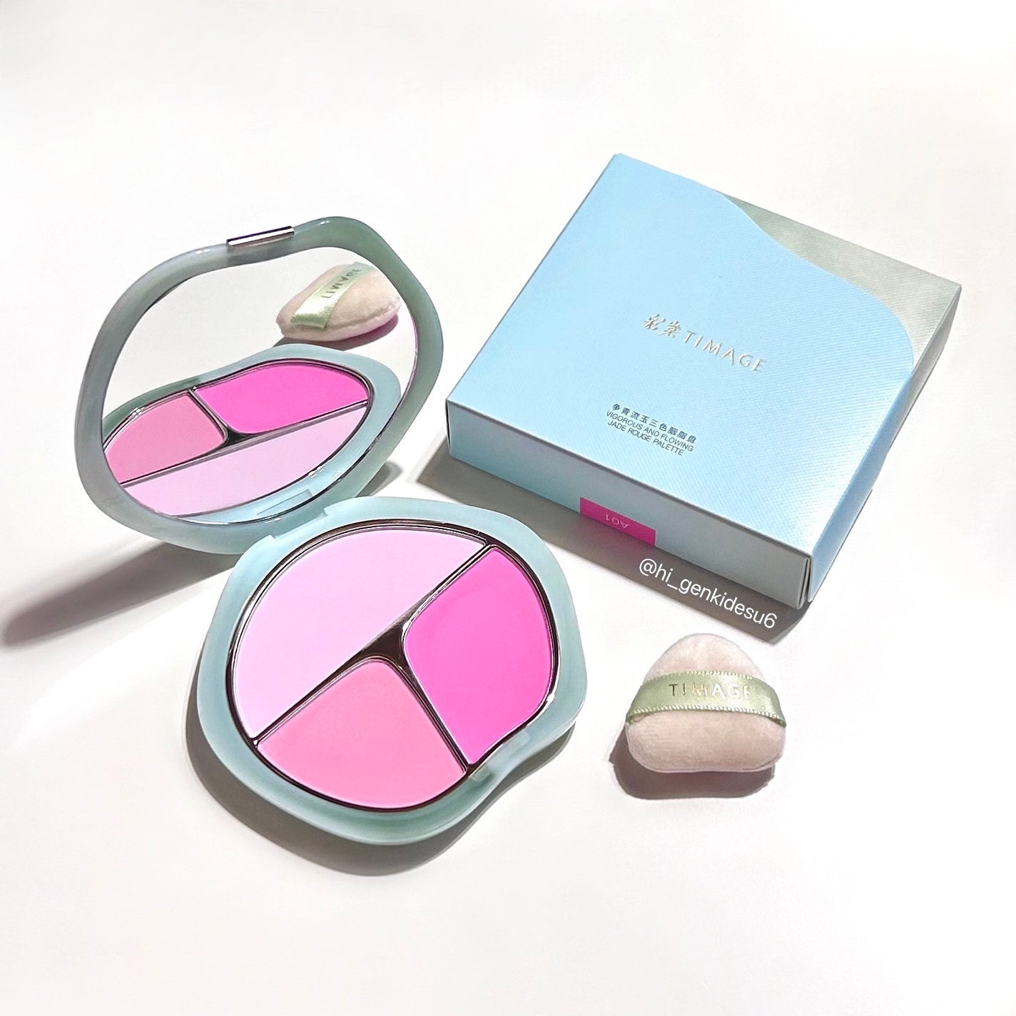TIMAGE 3色チークパレット/TIMAGE/パウダーチークを使ったクチコミ(1枚目)