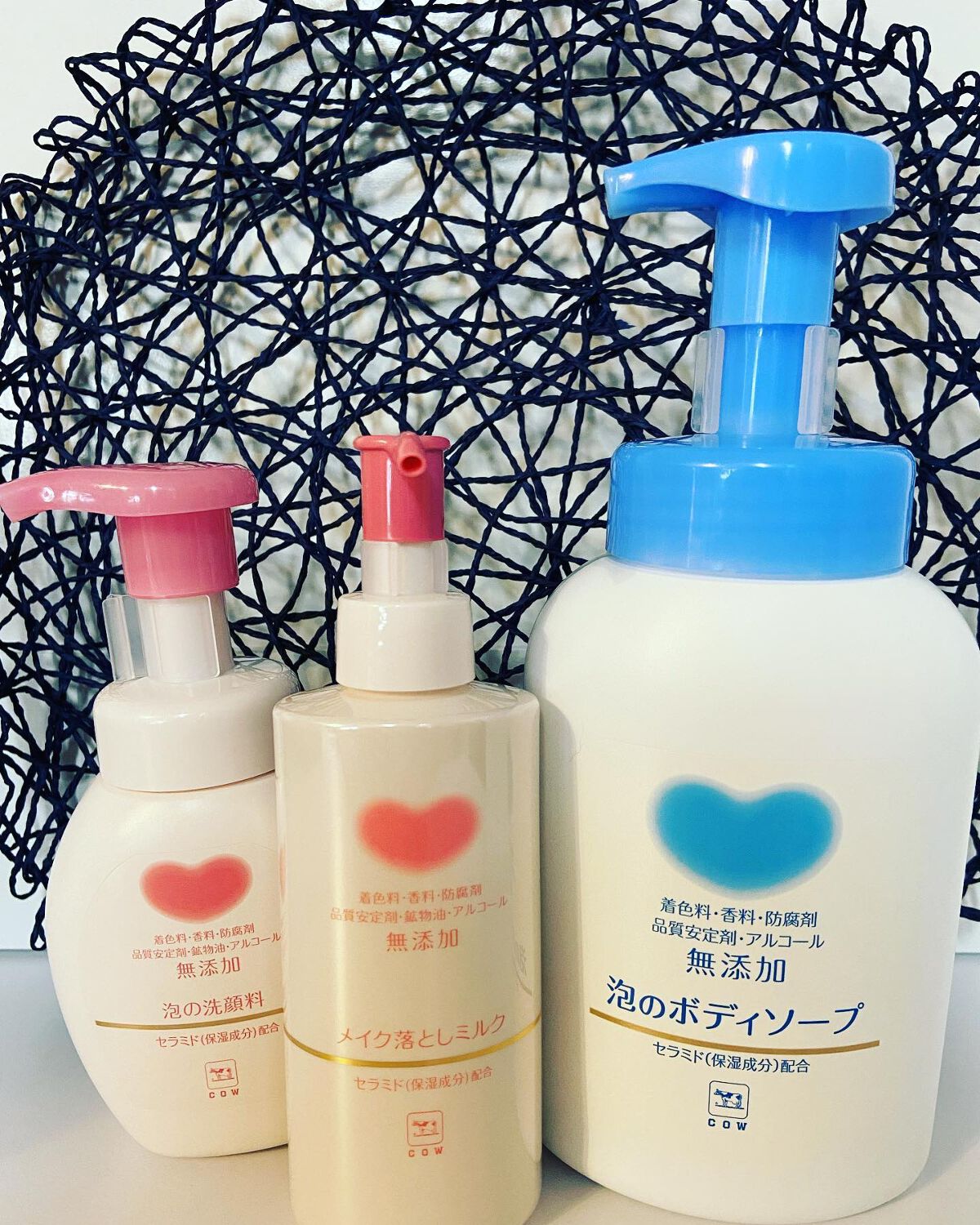 nasumama3 フォロバ100%頑張り中 on LIPS 「カウブランド〇泡のボディソープ〇泡の洗顔料〇メイク落としミルク..」(1枚目)