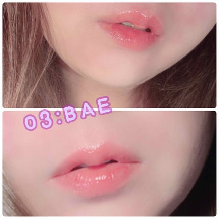 ホリカホリカ ハートクラッシュグローティントエアー/HOLIKA HOLIKA/リップティントを使ったクチコミ(3枚目)