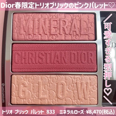 トリオ ブリック パレット/Dior/パウダーアイシャドウを使ったクチコミ（2枚目）