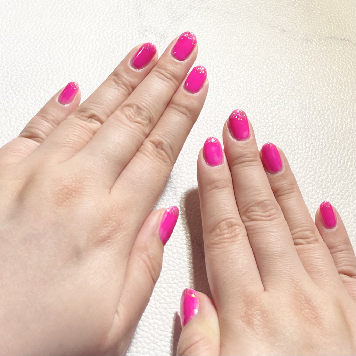 ジェルネイル ネオンピンク/セリア/ジェルネイルを使ったクチコミ（2枚目）