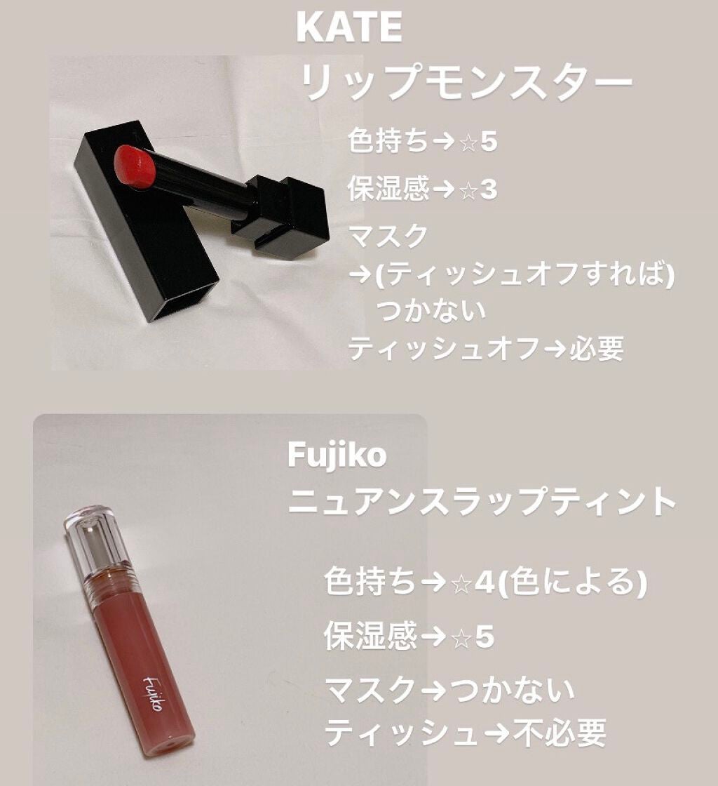 ジューシーラスティングティント/rom&nd/リップティントを使ったクチコミ(5枚目)